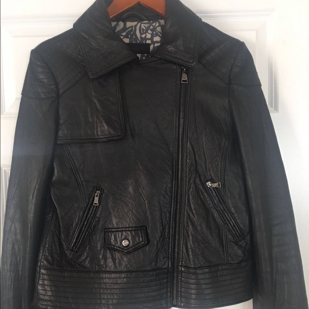 Steve Madden real leather baker jacket